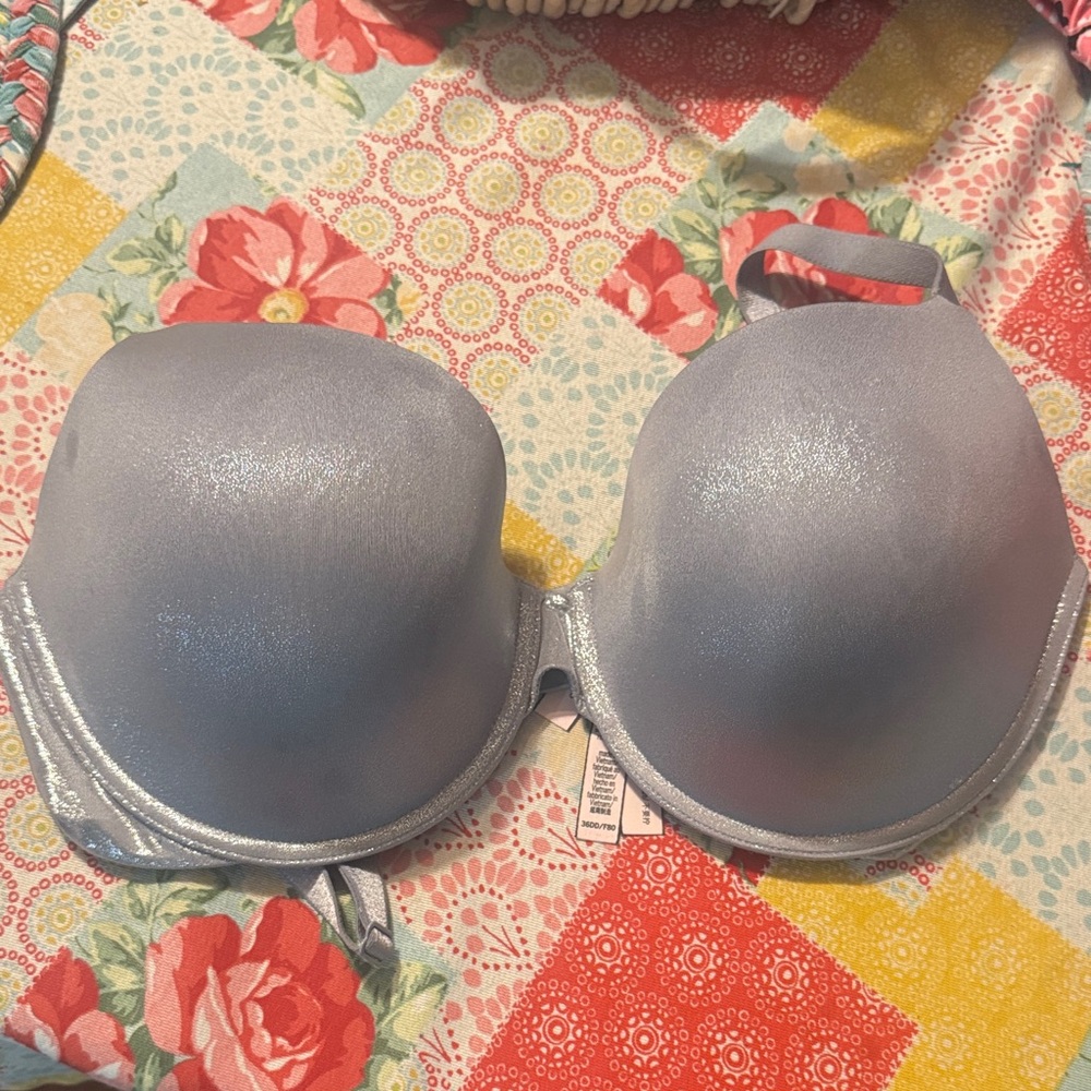 Victoria's Secret Shimmering Silver Bra